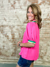 Adriana Colorblock Trim Top