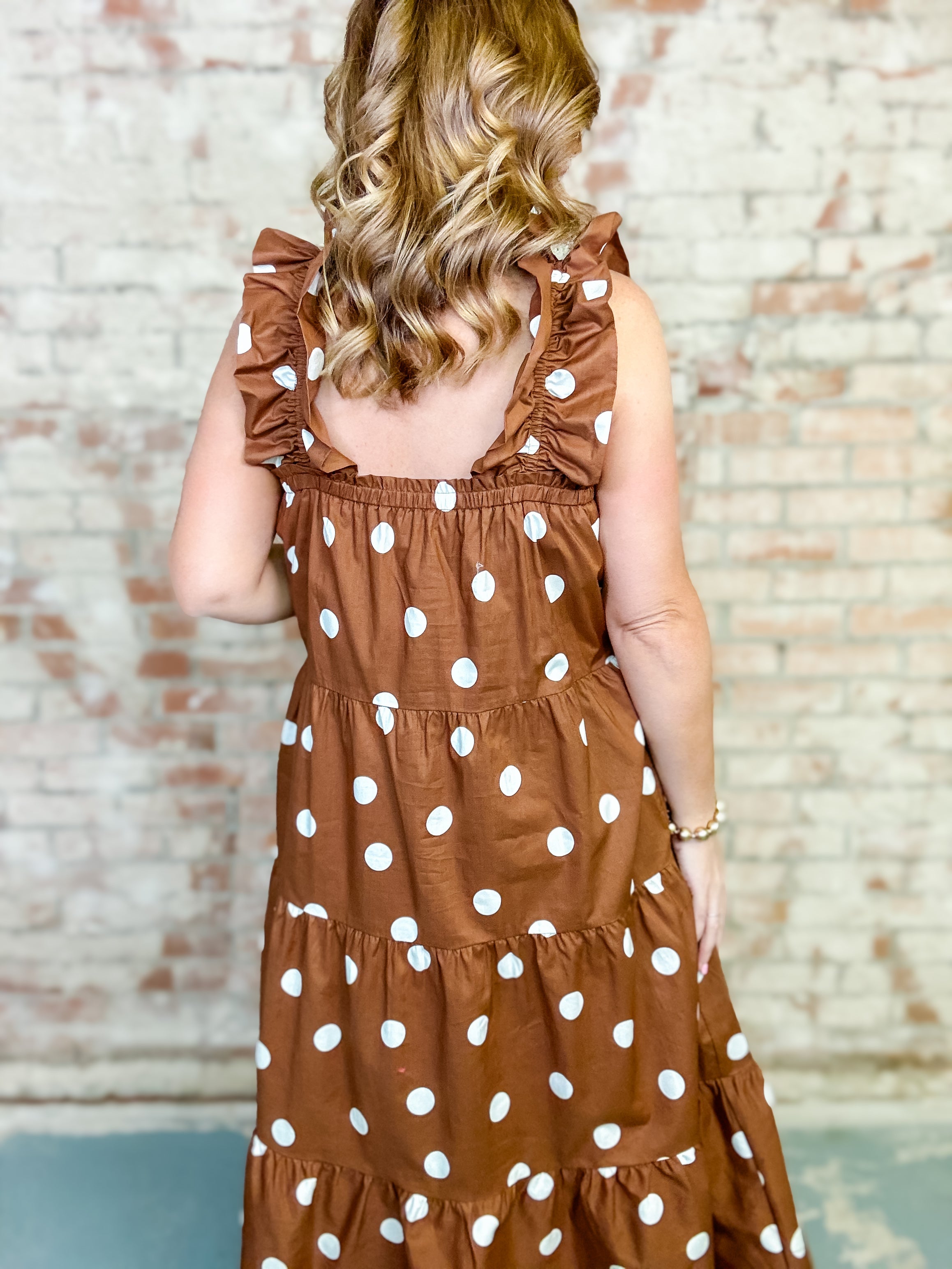 THML Elodia Polka Dot Dress