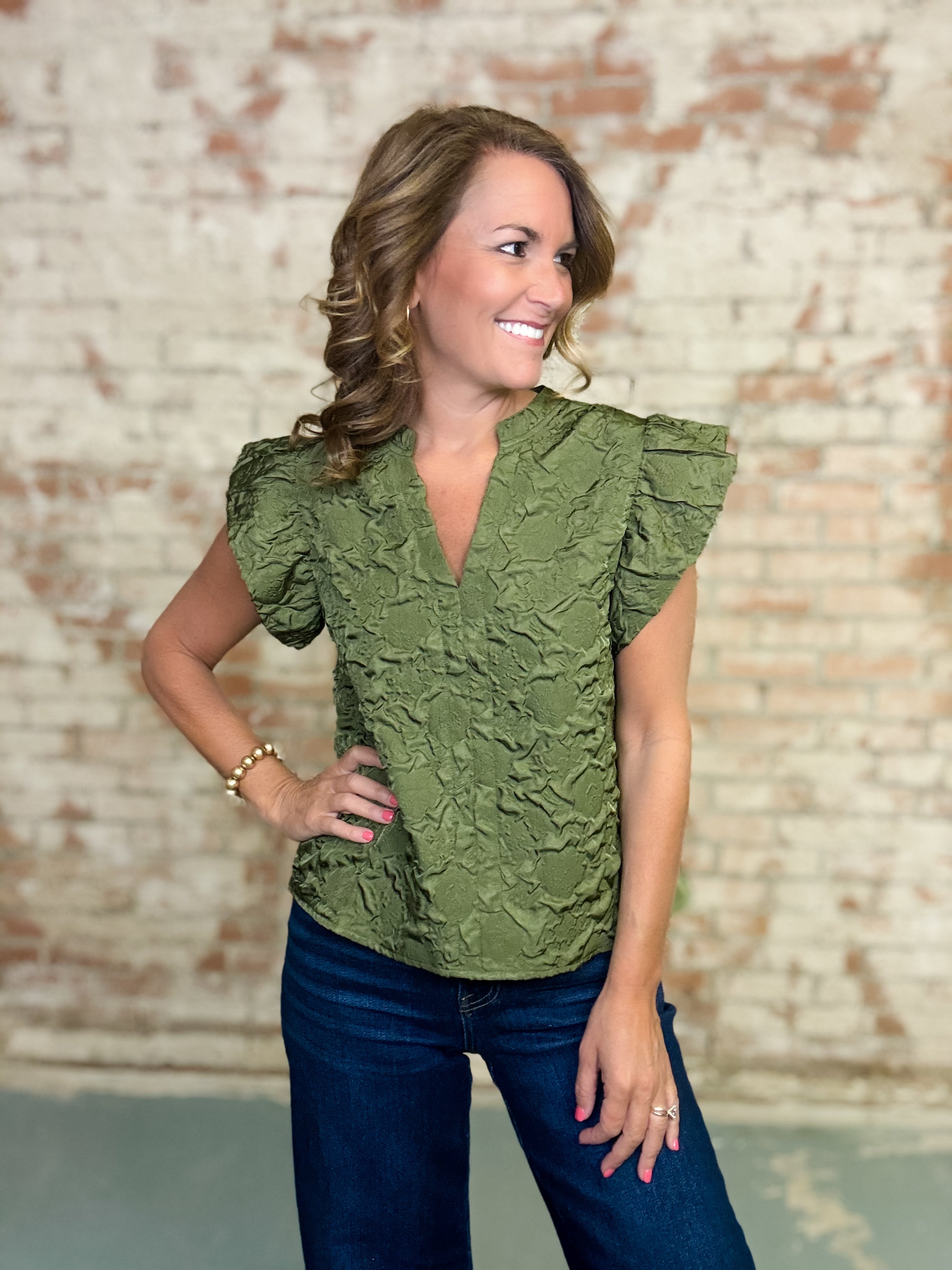 THML Monroe Textured Top