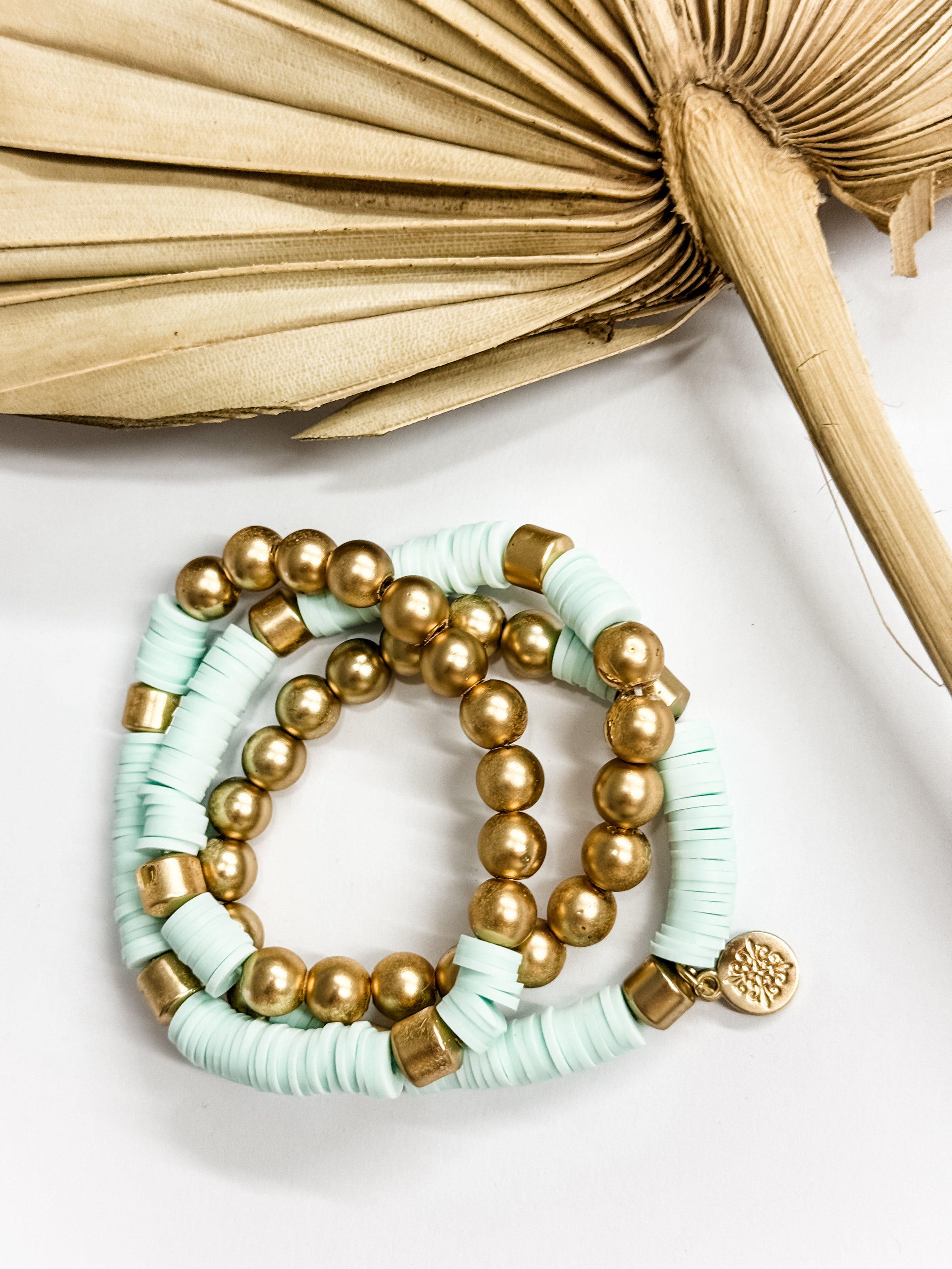 Regina Gold + Mint Bracelet