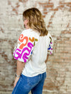 THML Amelia Embroidered Textured Top