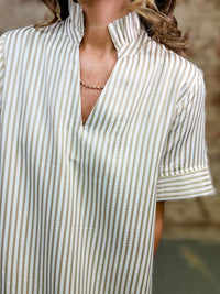 Erin Striped Midi Dress