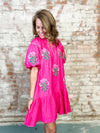 Regina Floral Embroidered Dress