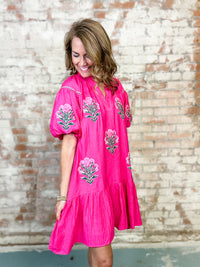 Regina Floral Embroidered Dress