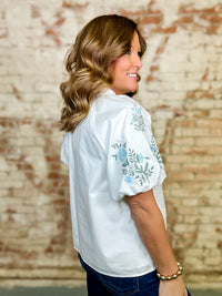 Adley Embroidered Solid Top