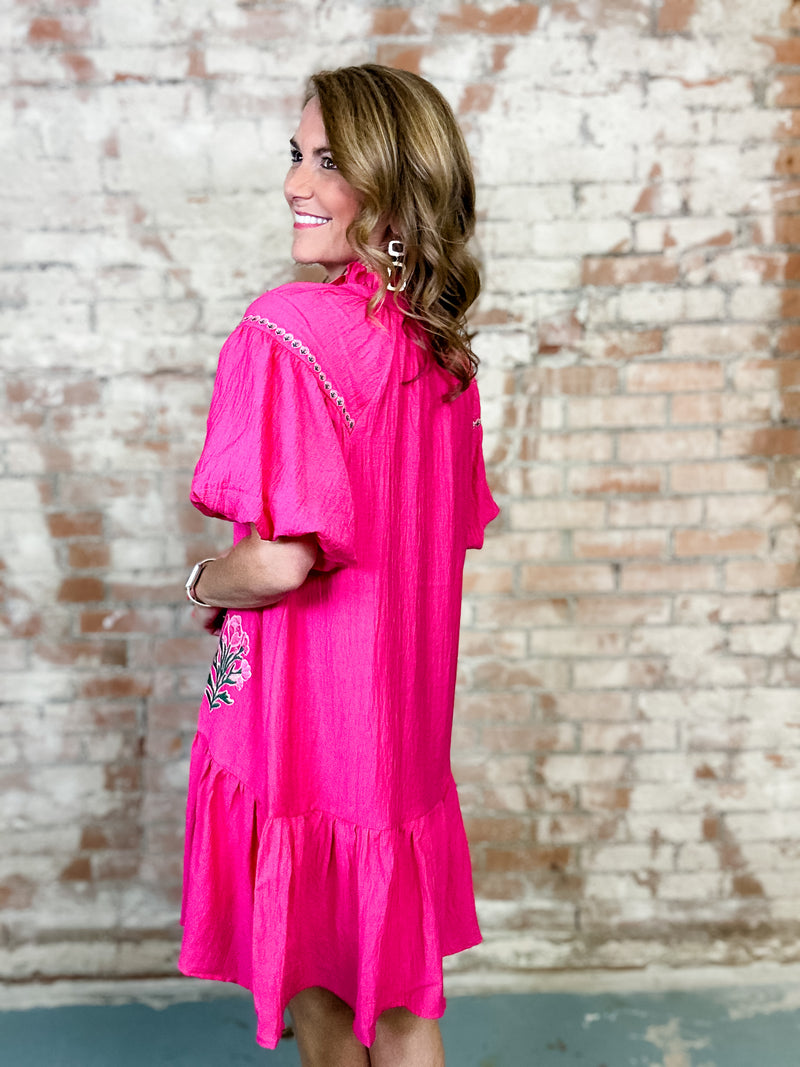 Regina Floral Embroidered Dress