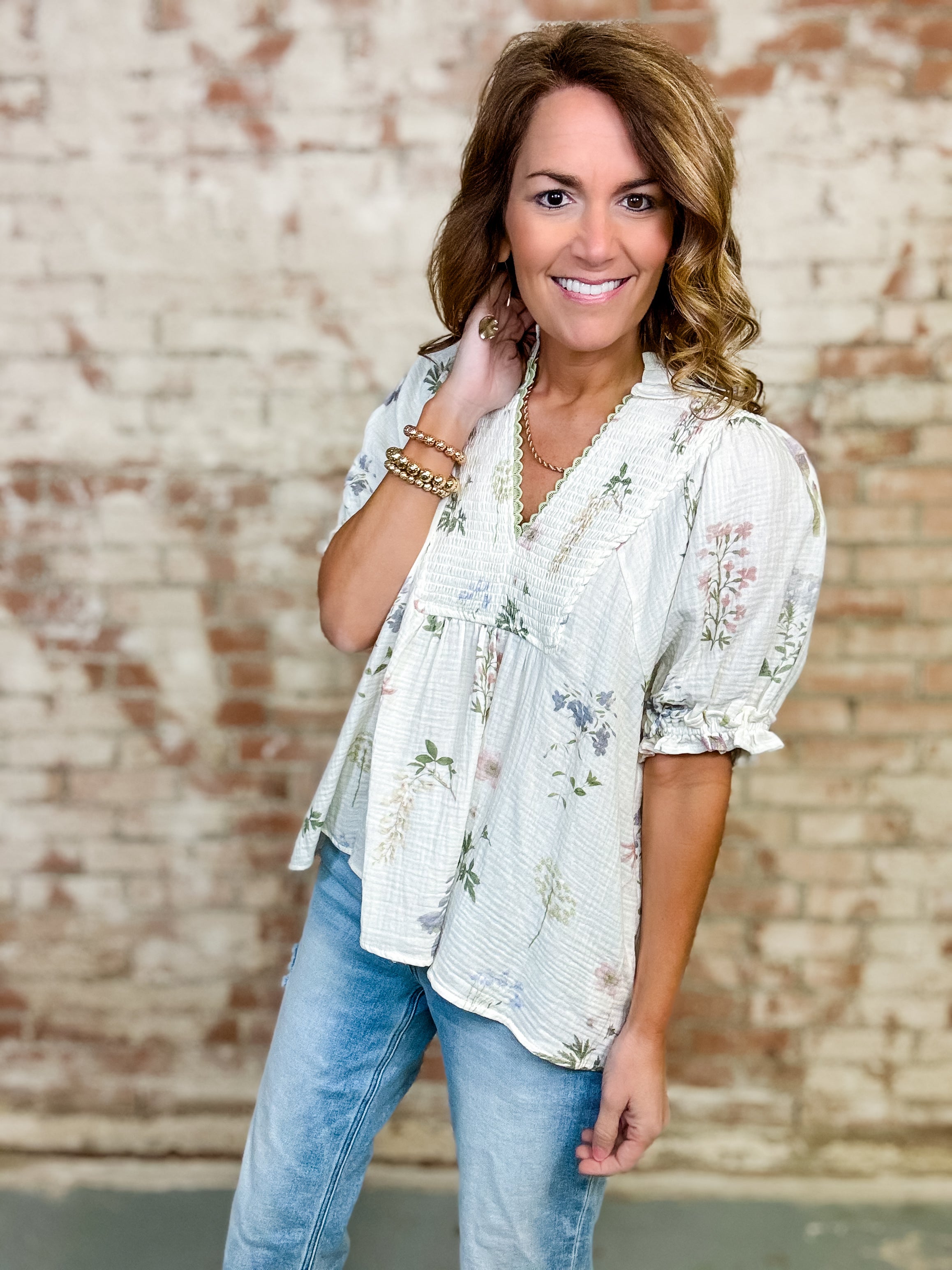 Destinee Floral Top