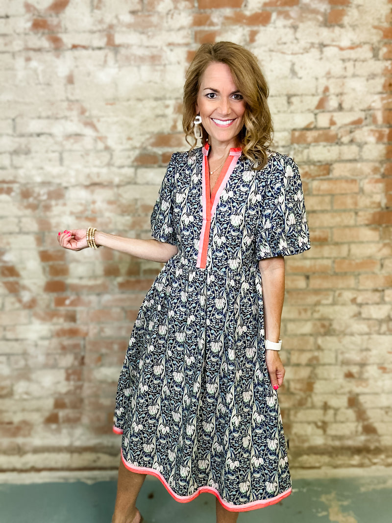 Elaine Floral Print Dress