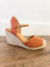 Luminal Raffia Wedge Sandal