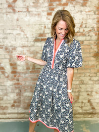 Elaine Floral Print Dress