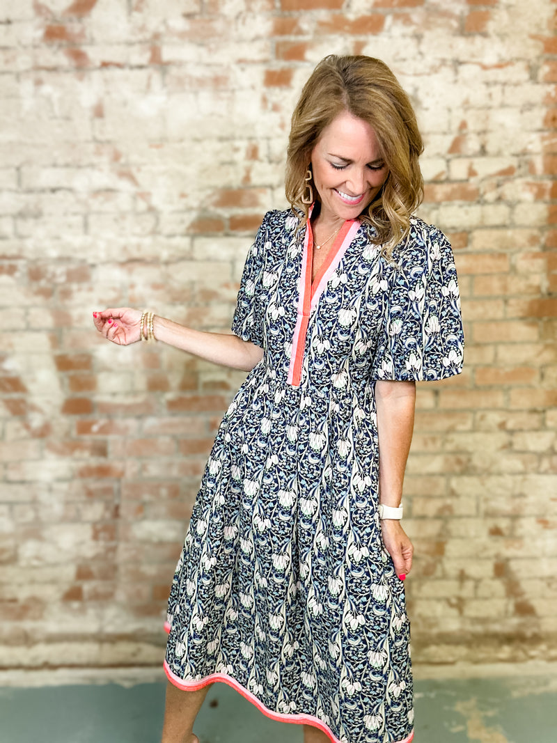 Elaine Floral Print Dress