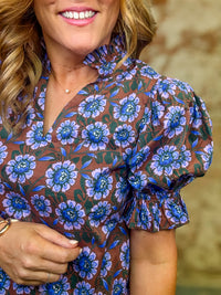Betlin Floral Puff Sleeve Top