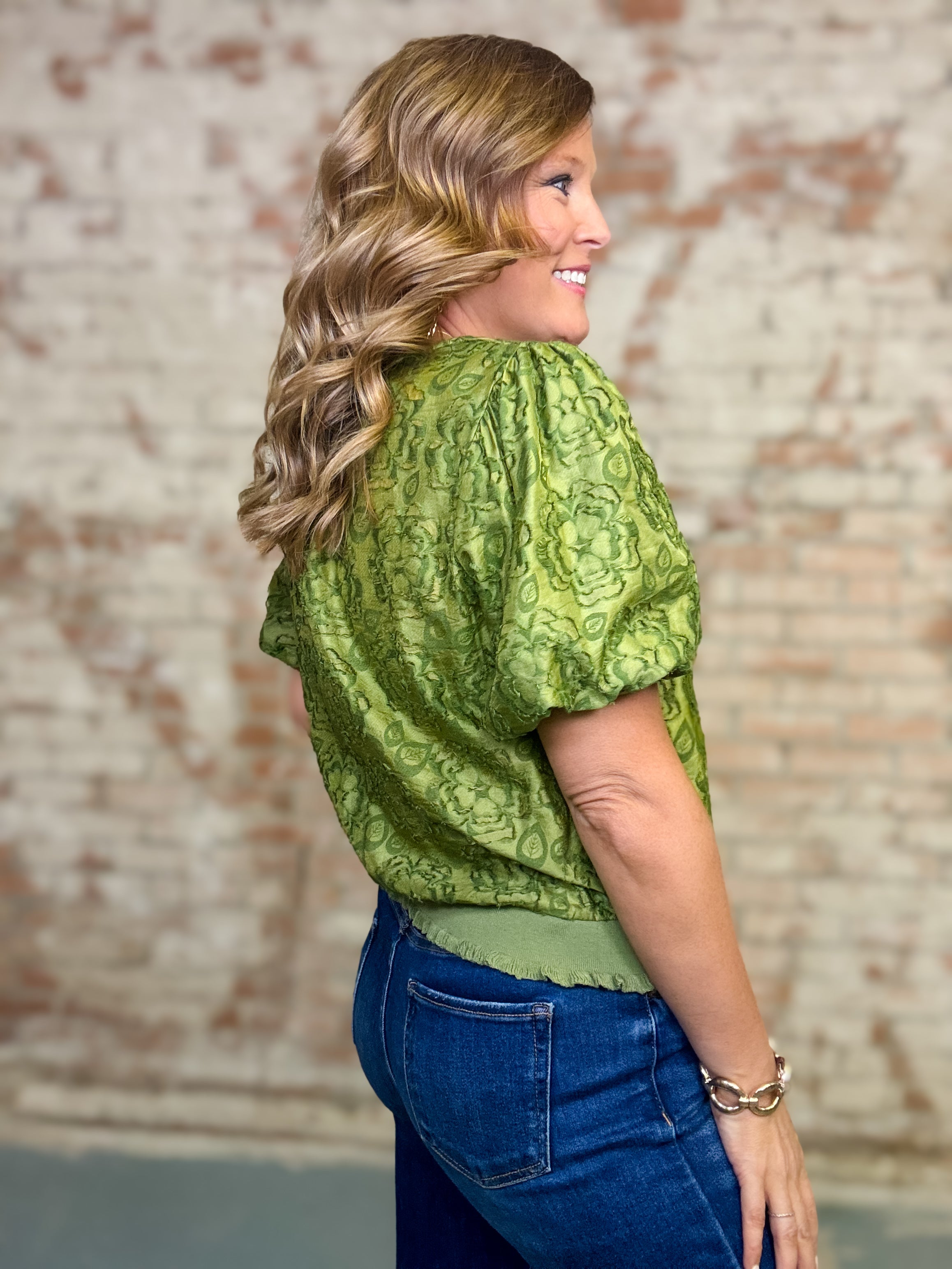 Kennedy Textured Floral Top
