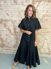 Stella Solid Flare Hem Dress
