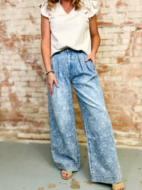 Emma Floral Print Jeans