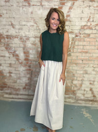 Caroline Mixed Media Dress