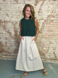 Caroline Mixed Media Dress
