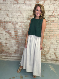 Caroline Mixed Media Dress