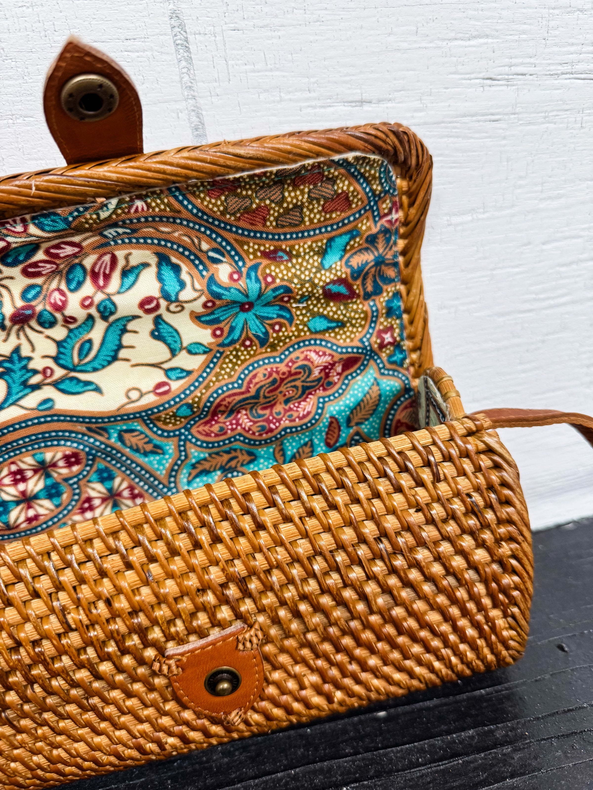 Azora Rattan Purse