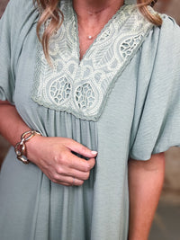 Silvie Solid Midi Dress