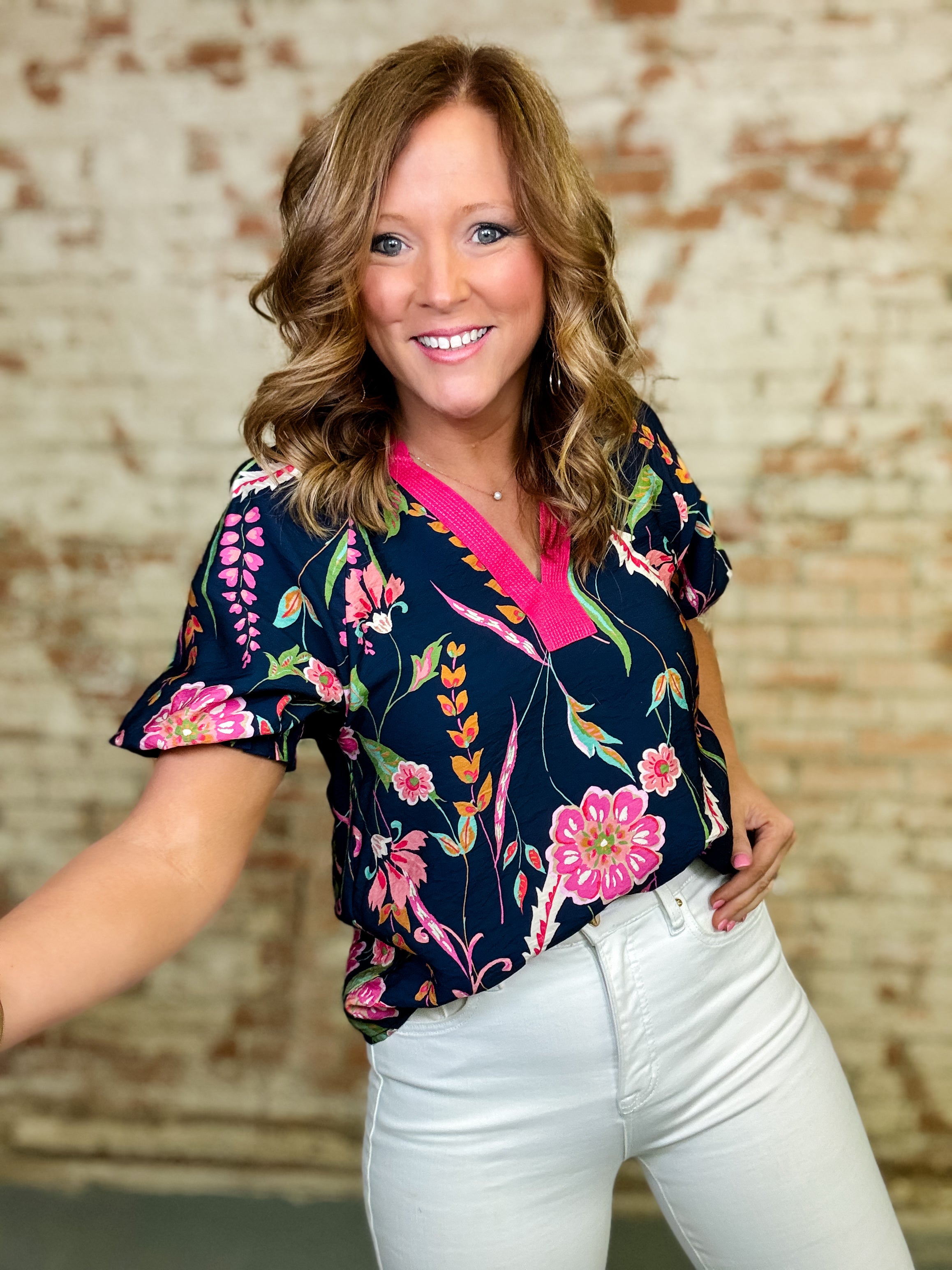 THML Estella Floral Top