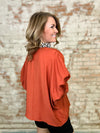 Risa Leopard Trim Top