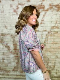 Ashlyn Paisley Top
