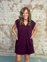 Annette Solid Casual Dress