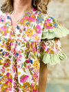 Annabelle Layered Sleeve Floral Dress