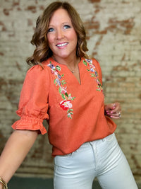 Sanford Embroidered Top