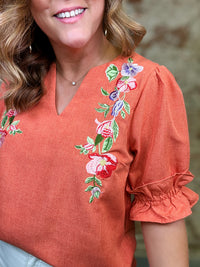 Sanford Embroidered Top
