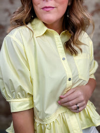 Asher Solid Ruffle Top