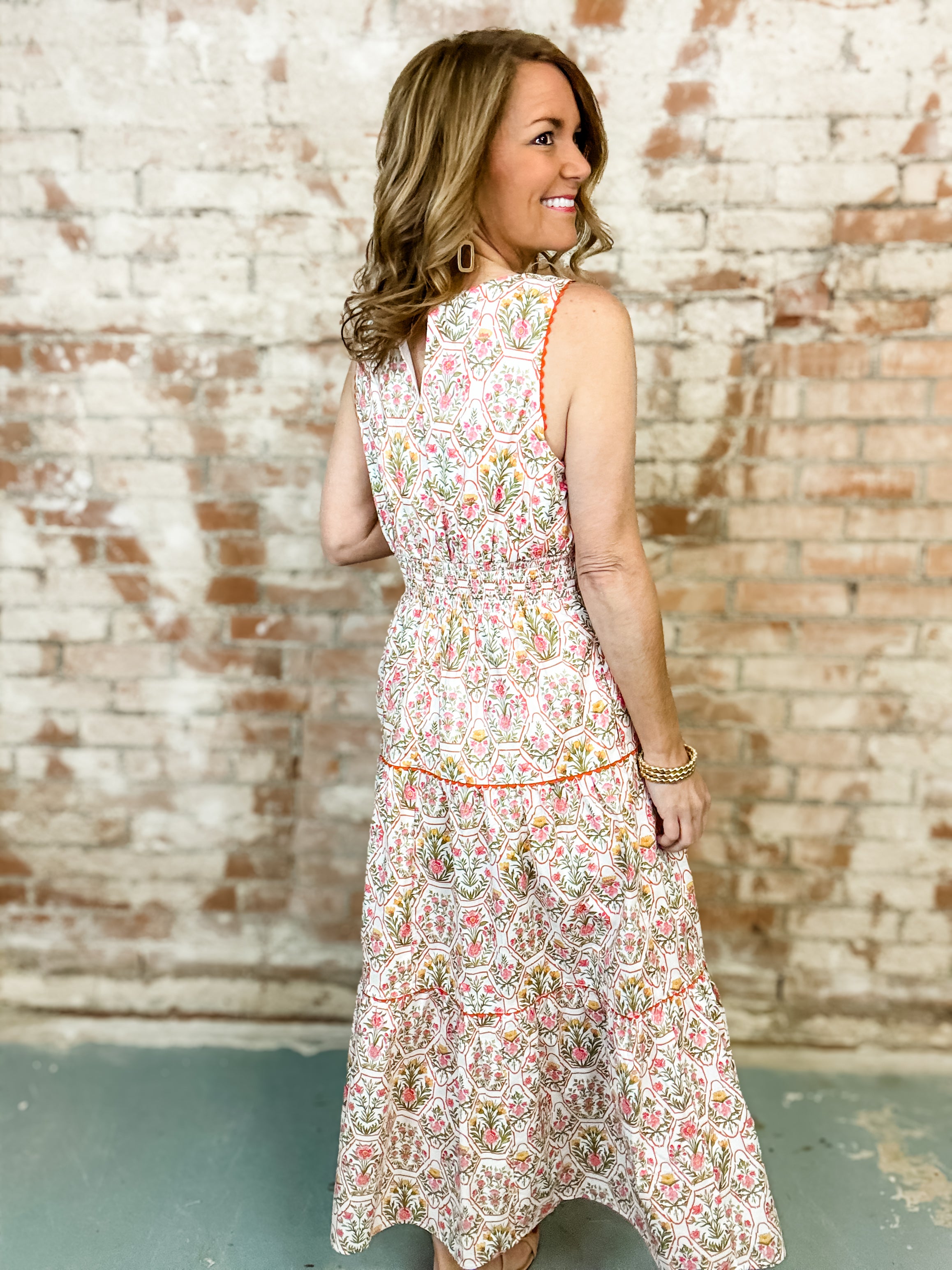 Charlotte Pink Floral Dress