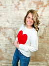 Amara Cable Heart Sweater