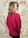 Laurel Leopard Trim Top