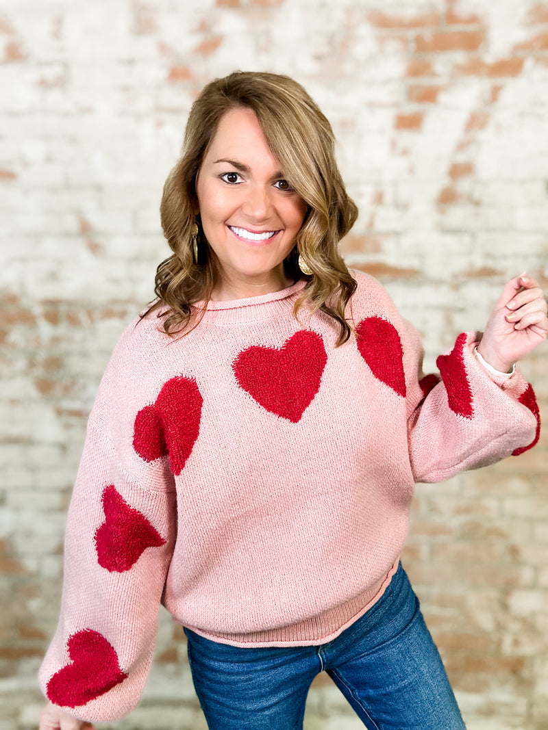 Sonya Heart Patch Sweater