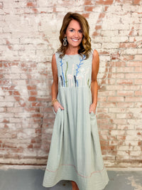 Uncle Frank Alessandra Embroidered Dress