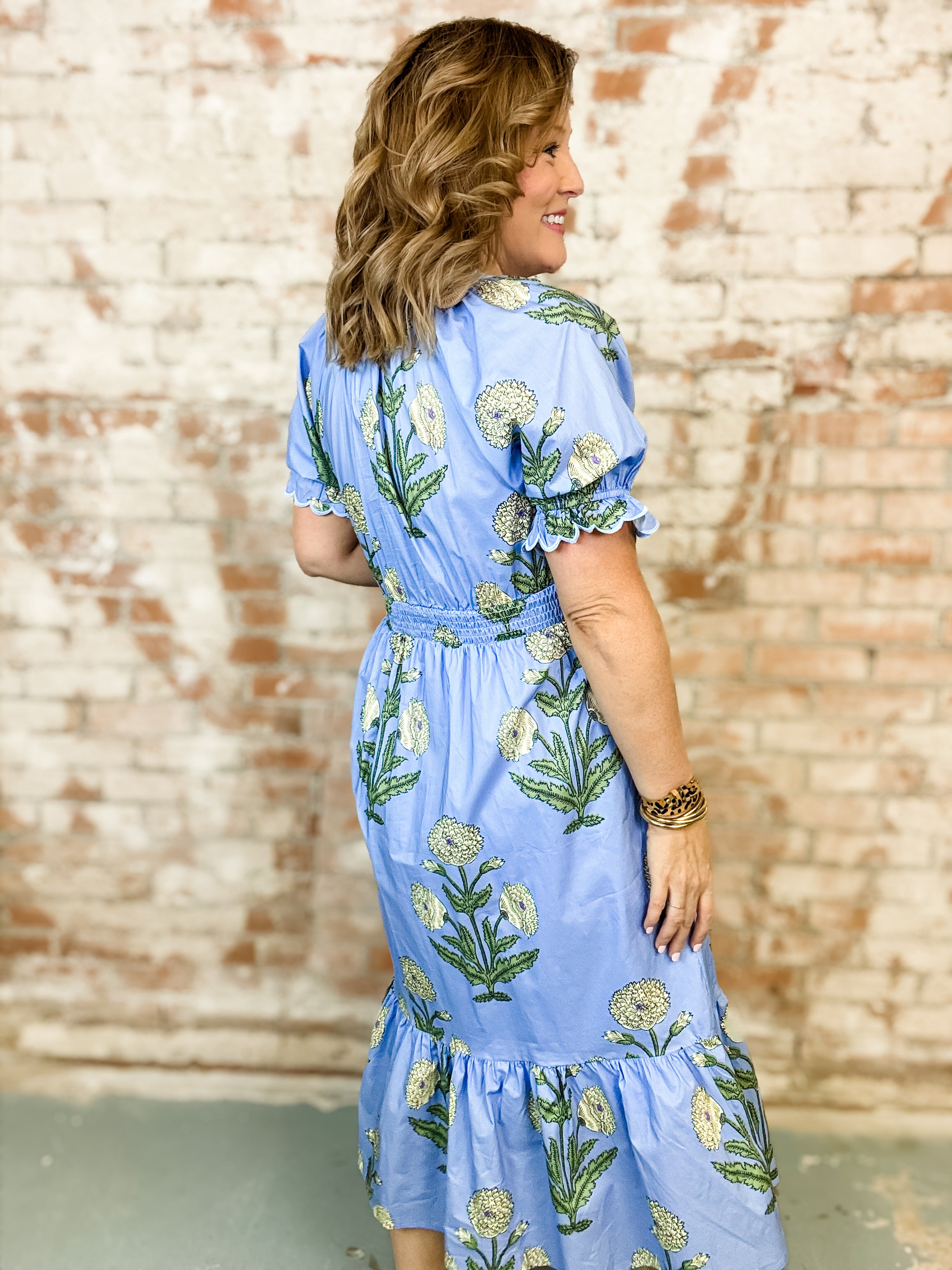 Lynelle Floral Print Midi Dress
