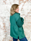 Diana Green Sweater + Terry Jacket