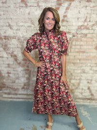 Emiliana Floral Midi Dress