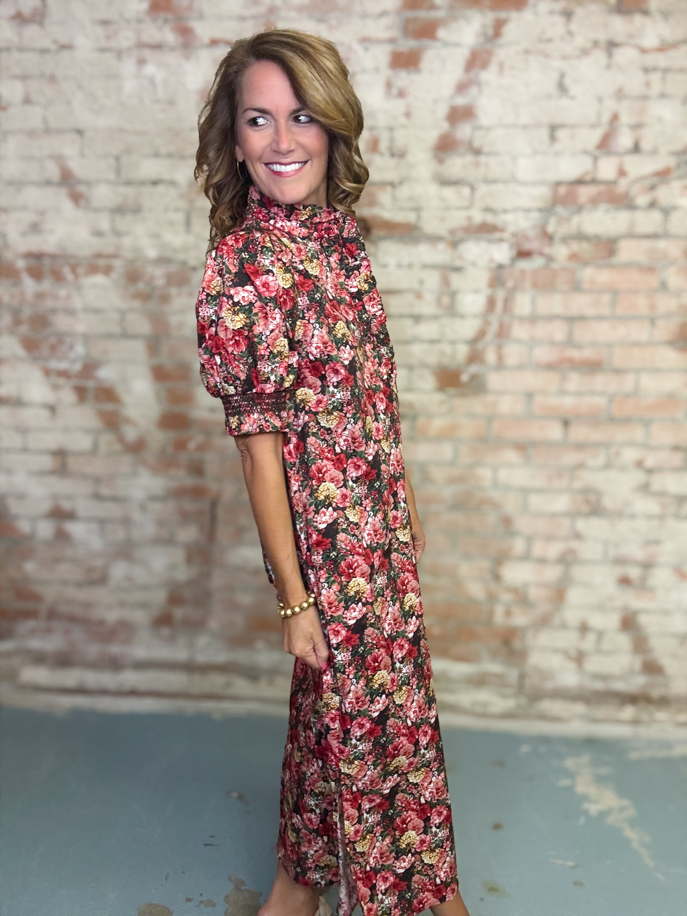 Emiliana Floral Midi Dress
