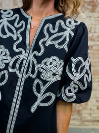 THML Portia Embroidered Dress