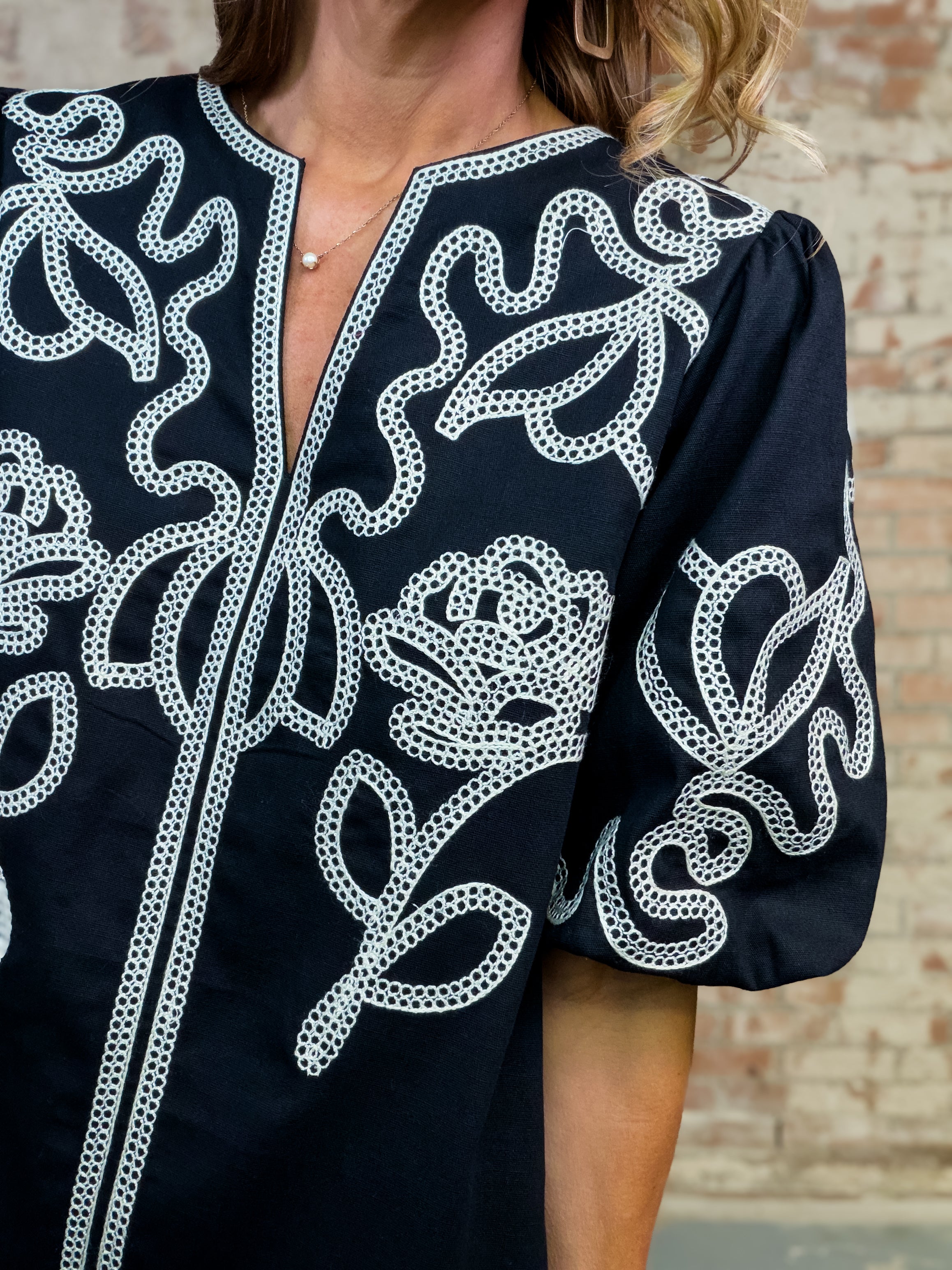 THML Portia Embroidered Dress