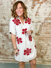 THML Charlotte Embroidered Flower Dress