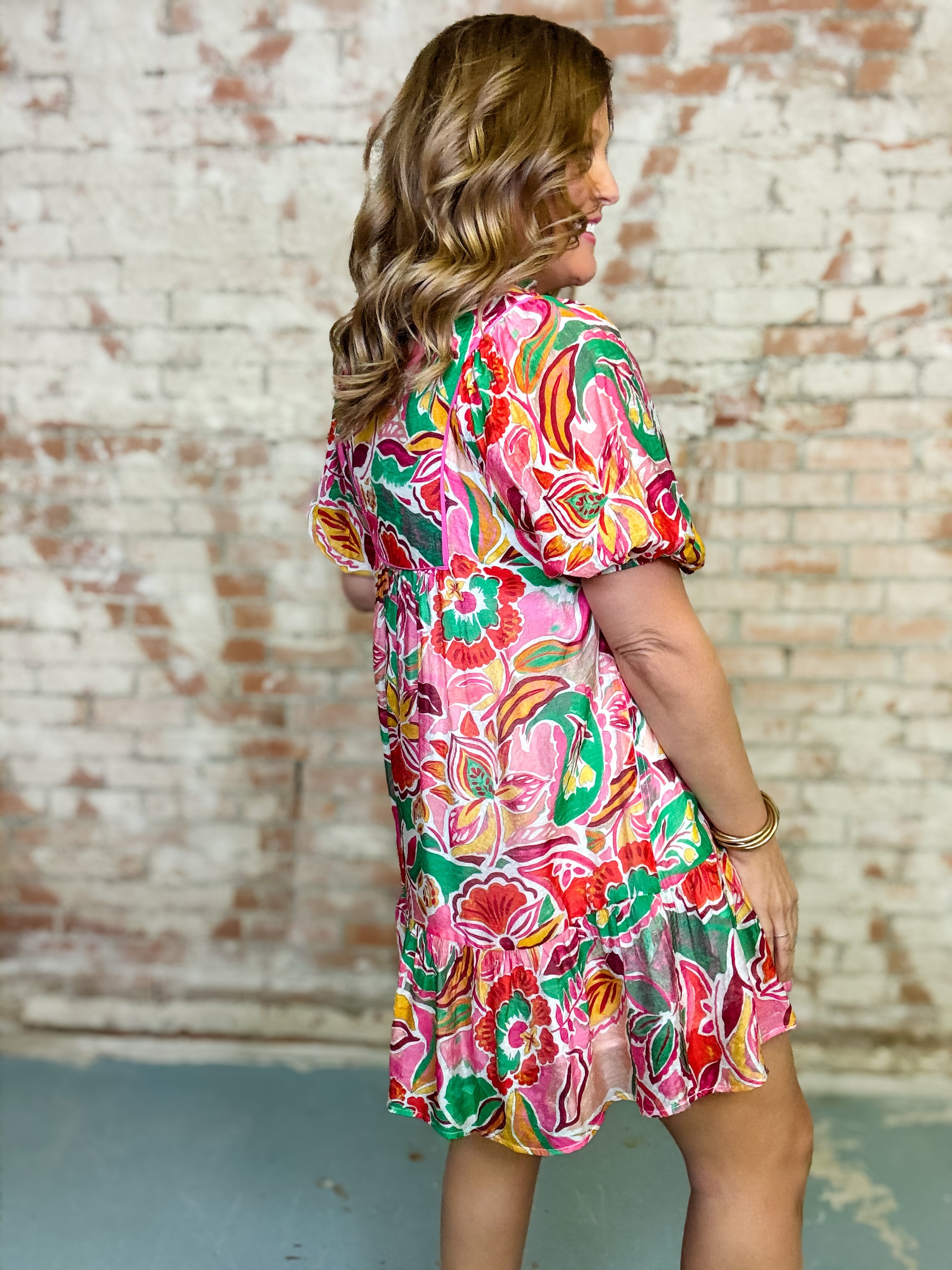 Delaney Puff Sleeve Dress