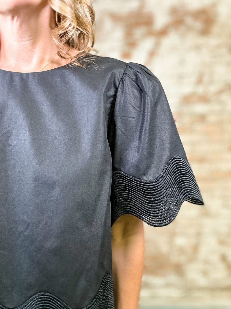 Tricia Accented Trim Top