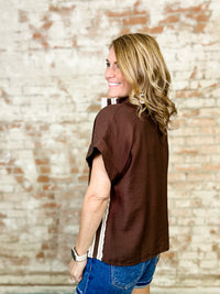 Cecily Crochet Trim Top