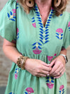 Elesha Embroidered Tiered Dress