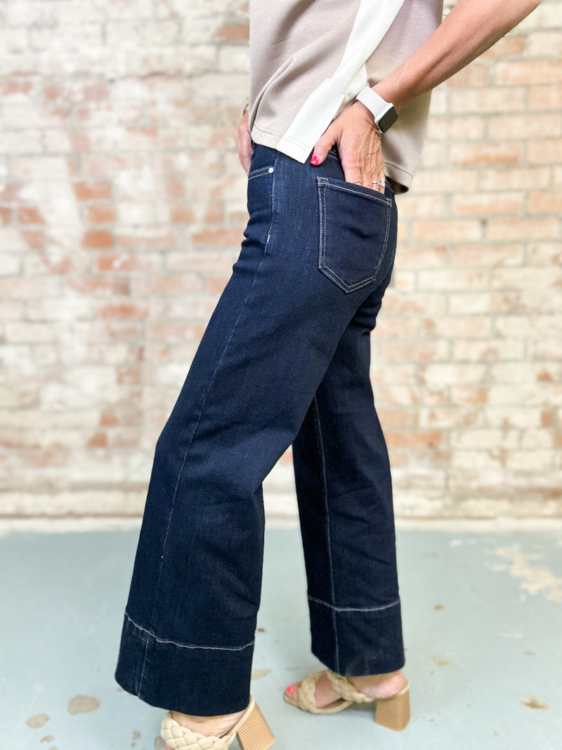 Collins High Rise Wide Leg Jeans