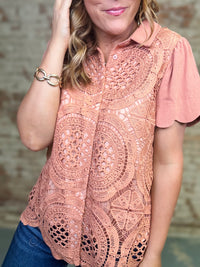 Karla Crochet Top